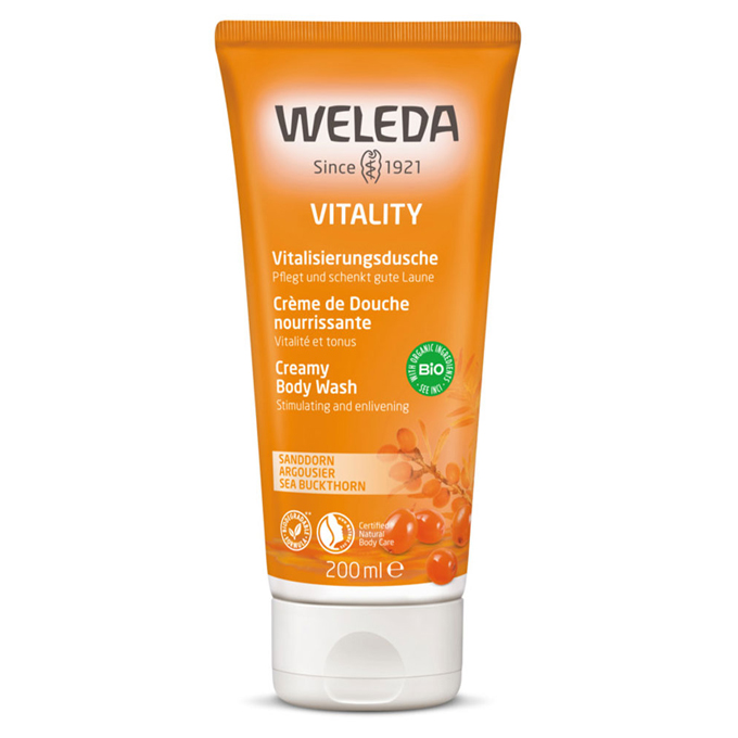 Weleda Vitality Sea Buckthorn Creamy Body Wash 200ml